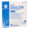 GAUZE PADS, STERILE, 3"X3", 10/BOX